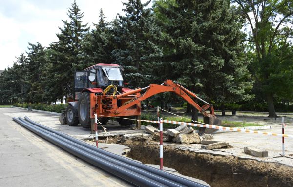 Sewer Line Excavation in Mansfield