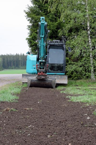 Backhoe Grading in Mansfield
