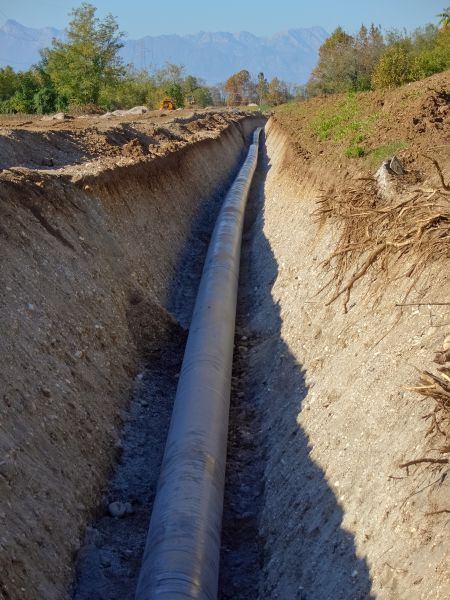 Gas Pipe Trenching in Mansfield