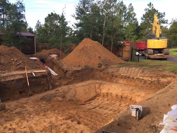 Pool Site Excavation in Mansfield