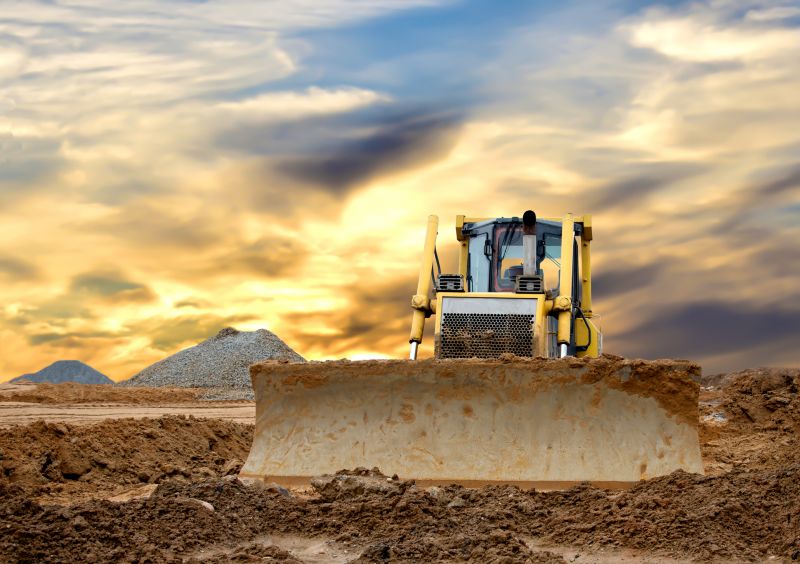 Bulldozer Land Grading